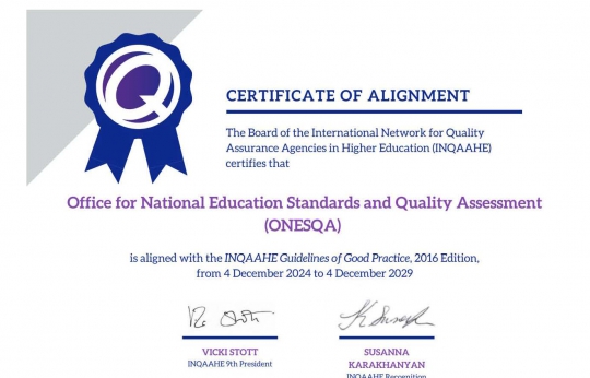 ONESQA Achieves Milestone in Aligning with INQAAHE's Guidelines of Good Practice