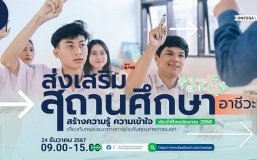 โครงการส่งเสริมสถานศึกษาและประสานความร่วมมือกับหน่วยงานต้นสังกัด เพื่อสร้างความรู้ ด้านการอาชีวศึกษา (24 ธันวาคม 2567) ความเข้าใจ เกี่ยวกับกรอบแนวทางการประกันคุณภาพภายนอก ประจำปีงบประมาณ พ.ศ. 2568 (ครั้งที่ 6)